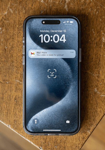 Customer notification email from Dinevate
