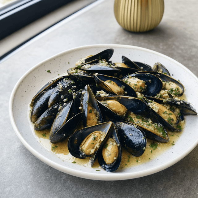 Garlic Mussels