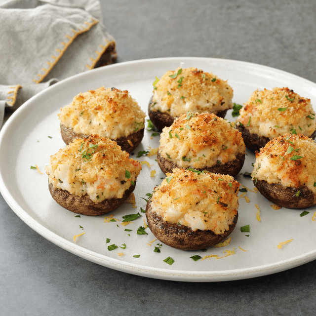Seafood Stuffed Mushrooms