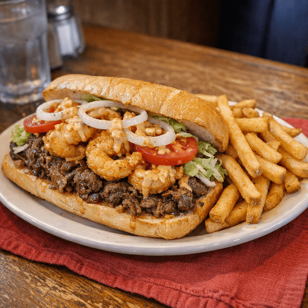 Shrimp Po' Boy with Debris
