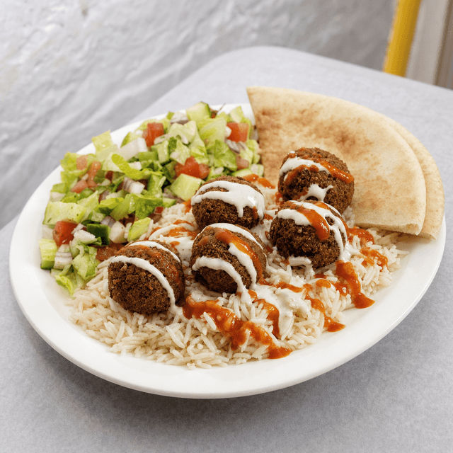 Falafel Over Rice
