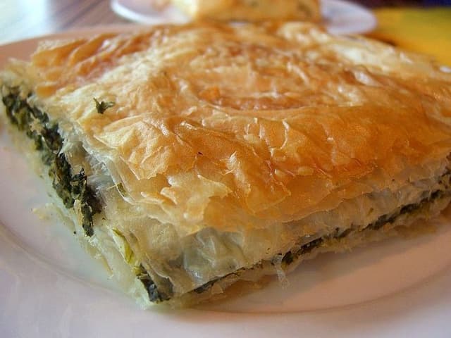 SPANAKOPITA WITH TZATZIKI