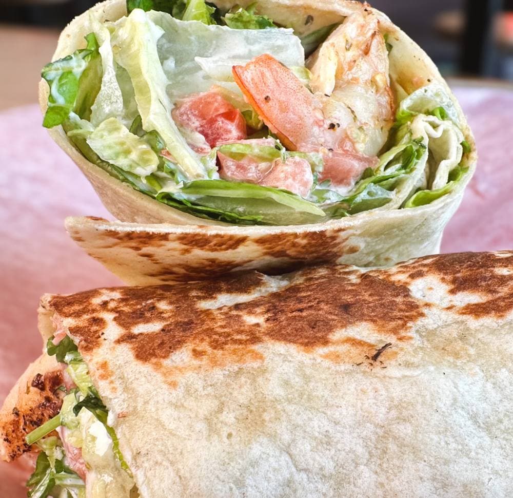 A snapshot of our amazing medeterranean dishes at Wraps and Kabobs.